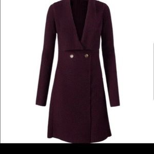 CAbi Regal Cardigan Mulberry Wine